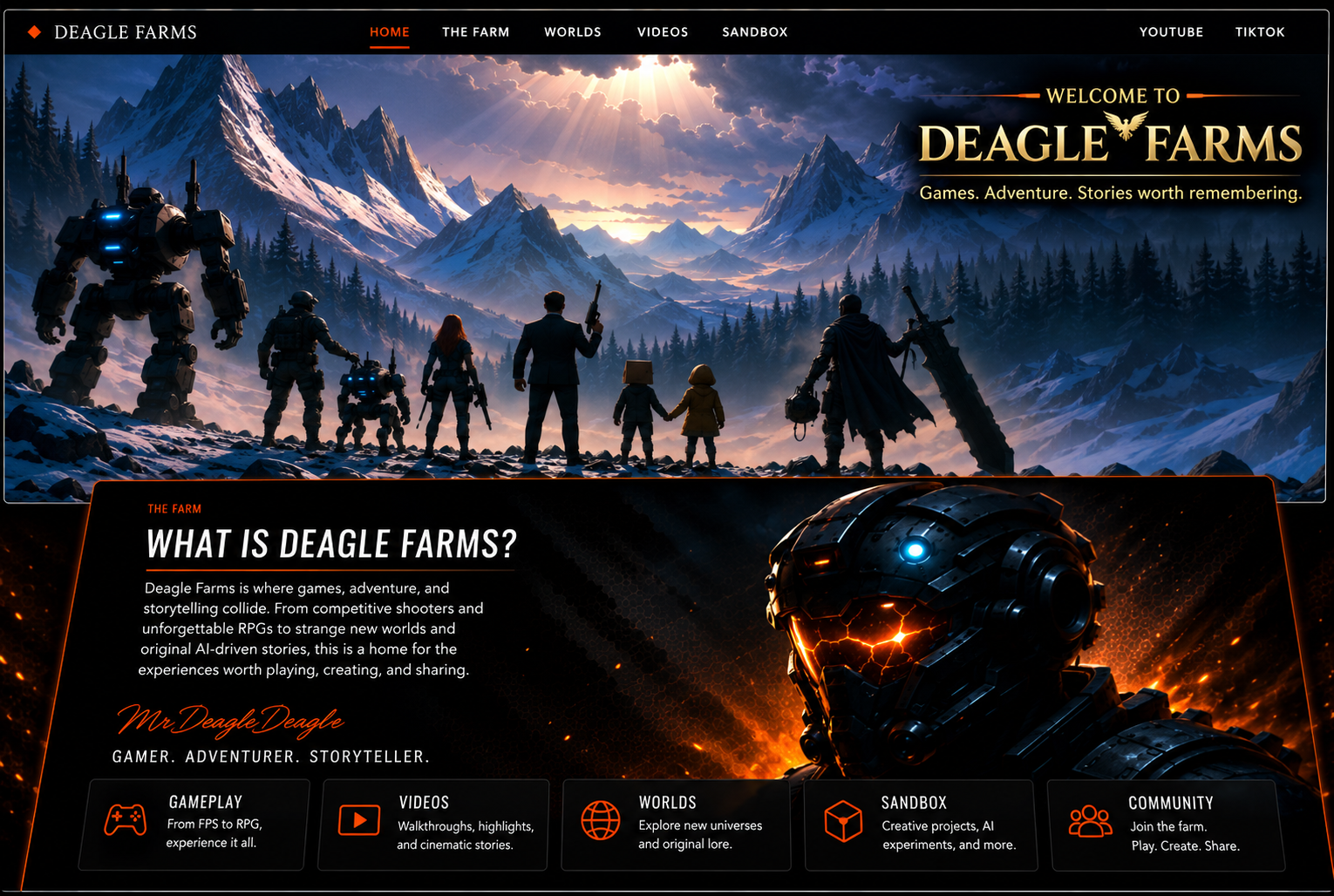 Deagle Farms homepage